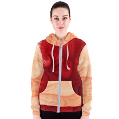 Lachs Kl Rotweissschwarz Kl Women s Zipper Hoodie by 2607694c