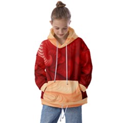 Lachs Kl Rotweissschwarz Kl Kids  Oversized Hoodie by 2607694c