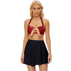 Lachs Kl Rotweissschwarz Kl Vintage Style Bikini Top by 2607694c