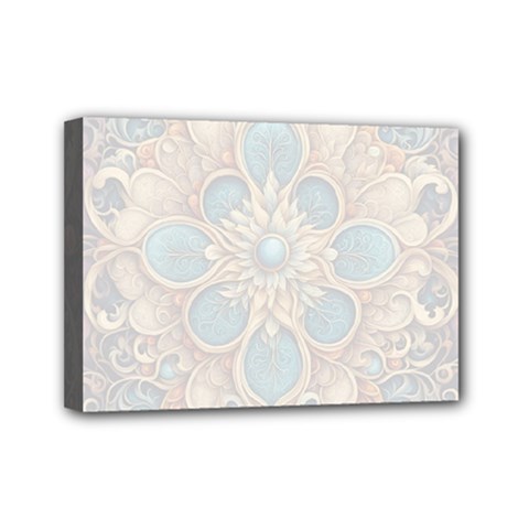 Pattern 1 Muster 7 600dpi 12000 Matt Mini Canvas 7  X 5  (stretched) by 2607694c