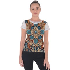 Muster 7 600dpi 12000 Matt Pattern 1 Short Sleeve Sports Top  by 2607694c