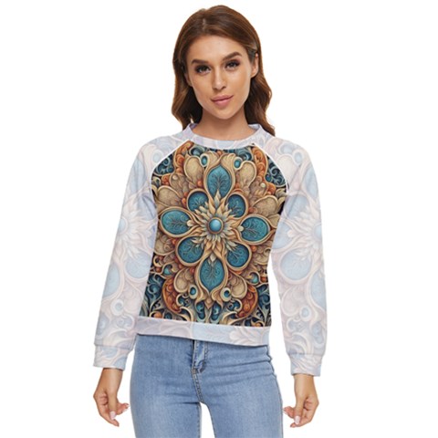 Muster 7 600dpi 12000 Matt Pattern 1 Women s Long Sleeve Raglan T-shirt by 2607694c