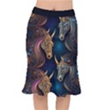 Schwarz pferde muster Short Mermaid Skirt View1