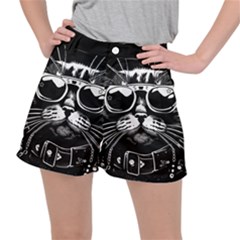 Schwarz Katze Punk Women s Ripstop Shorts by 2607694c