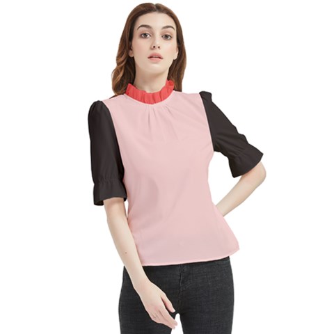 4 Farben  Frill Neck Blouse by 2607694c