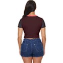 4 farben  Side Button Cropped T-Shirt View4