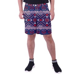 Ukrainian Folk Seamless Pattern Ornament Art Men s Pocket Shorts by Bedest