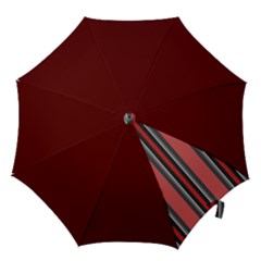 Dunkelrot4 Rosa Grau Streifen Dunkelrot3 Hook Handle Umbrellas (small) by 2607694c