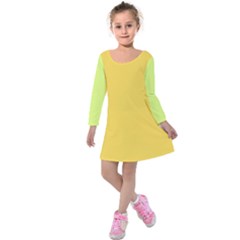 4 Farben Kids  Long Sleeve Velvet Dress by 2607694c