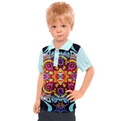 Abstrakte Blume Kids  Polo T-shirt by 2607694c