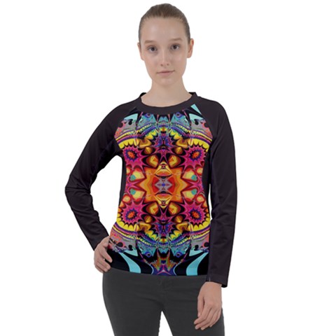Florales Muster Women s Long Sleeve Raglan T-shirt by 2607694c