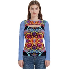 Blume Abstrakt Women s Cut Out Long Sleeve T-shirt by 2607694c