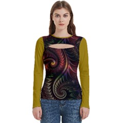 Fractal Women s Cut Out Long Sleeve T-shirt by 2607694c
