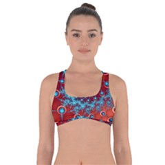 Fractal Pattern Background Got No Strings Sports Bra by Ket1n9