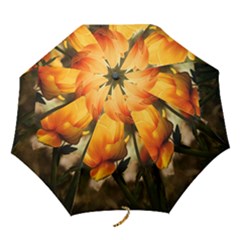 Yellow Butterfly Flower Folding Umbrellas by Azkajaya