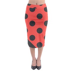 Abstract-bug-cubism-flat-insect Midi Pencil Skirt by Ket1n9