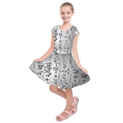 Science Formulas Kids  Short Sleeve Dress by Ket1n9