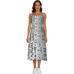 Science Formulas Sleeveless Shoulder Straps Boho Dress by Ket1n9