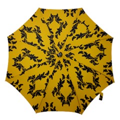 Yellow Regal Filagree Pattern Hook Handle Umbrellas (medium) by Azkajaya