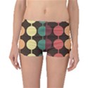Pattern Circle Retro Design Boyleg Bikini Bottoms View1