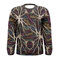 Mental Human Experience Mindset Pattern Men s Long Sleeve T-shirt by Paksenen