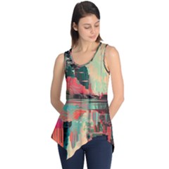 Backgrounds Multi Colored Abstract Sleeveless Tunic by Loisa77