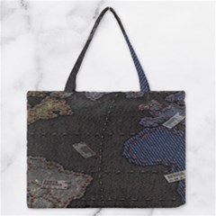 World Map Zipper Medium Tote Bag by Ket1n9