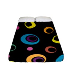 Abstract Background Retro 60s 70s Fitted Sheet (full/ Double Size) by Apen