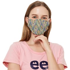 Tribal Background Boho Batik Fitted Cloth Face Mask (adult) by anzea