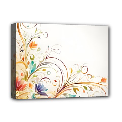 Flower Blau Deluxe Canvas 16  X 12  (stretched)  by 2607694c
