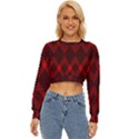 pattern red black, Lightweight Long Sleeve Sweatshirt View1