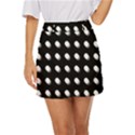 Background Dots Circles Graphic Mini Front Wrap Skirt View1