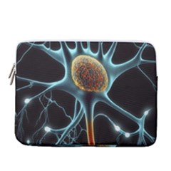 Organism Neon Science 14  Vertical Laptop Sleeve Case With Pocket by Ndabl3x