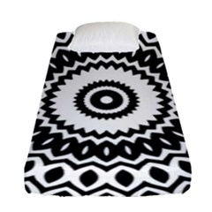 Circular Concentric Radial Symmetry Abstract Fitted Sheet (single Size) by Proyonanggan