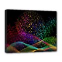Particles Waves Line Multicoloured Deluxe Canvas 20  x 16  (Stretched) View1