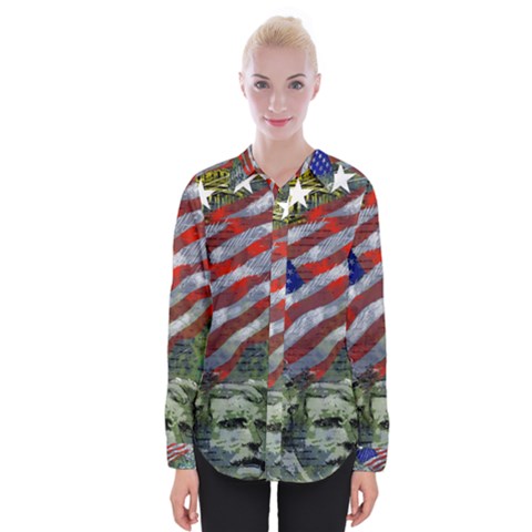 Usa United States Of America Images Independence Day Womens Long Sleeve Shirt by Ket1n9
