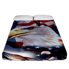 United States Of America Images Independence Day Fitted Sheet (king Size)