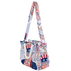 Independence Day United States Of America Rope Handles Shoulder Strap Bag by Ket1n9