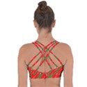 Christmas-paper-star-texture     - Cross String Back Sports Bra View2