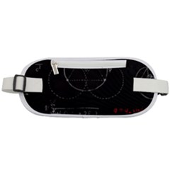 Math Board Circuit Circuits Computer Shield Tech Technology Rounded Waist Pouch by Loisa77
