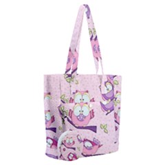 Owls Bird Animal Pattern Everyday Shoulder Bag With Pouch Bag by Loisa77