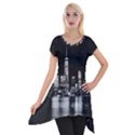 Nyc New York Skyline City Buildings Short Sleeve Side Drop Tunic View1