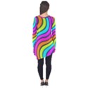 Swirl Twirl Design Pattern Waves Long Sleeve Tunic  View2