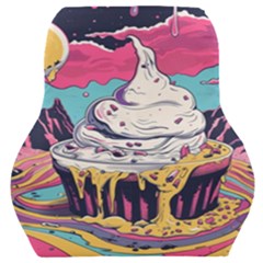 Dessert Chocolate Cream Car Seat Back Cushion  by Loisa77