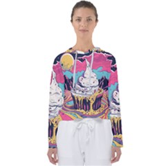 Dessert Chocolate Cream Women s Slouchy Sweat by Loisa77