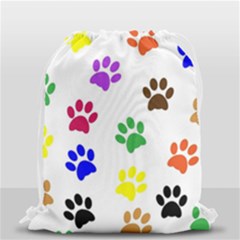 Pawprints Paw Prints Paw Animal Drawstring Bag (small) by Apen