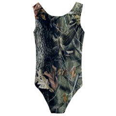 Realtree Camo Seamless Pattern Kids  Cut-out Back One Piece Swimsuit by Perong