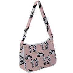 Cute Panda Animal Pattern Zip Up Shoulder Bag by Perong