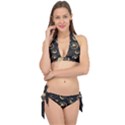 Asian Seamless Pattern With Clouds Moon Sun Stars Vector Collection Oriental Chinese Japanese Korean Tie It Up Bikini Set View1