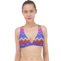 Pattern Chevron Zigzag Background Classic Banded Bikini Top View1